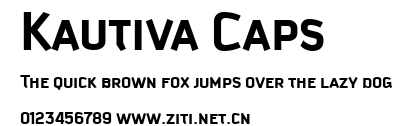 Kautiva Caps.ttf字體轉換器圖片