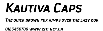 Kautiva Caps.ttf字體轉換器圖片