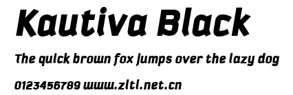 Kautiva Black.ttf字體轉換器圖片