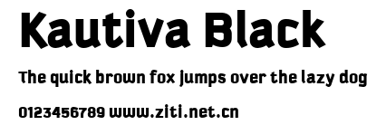 Kautiva Black.ttf字體轉換器圖片
