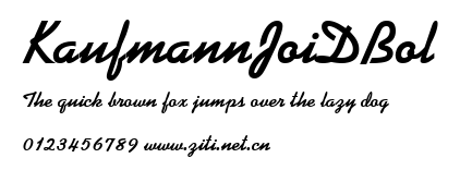 KaufmannJoiDBol.ttf字體轉換器圖片