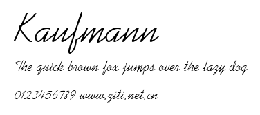 Kaufmann.ttf字體轉換器圖片
