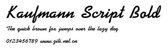 Kaufmann Script Bold.ttf字體轉換器圖片