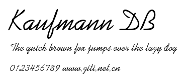 Kaufmann DB.ttf字體轉換器圖片