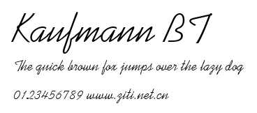 Kaufmann BT.ttf字體轉換器圖片