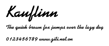 Kauflinn.ttf字體轉換器圖片
