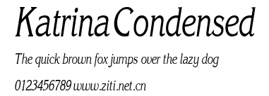 KatrinaCondensed.ttf字體轉換器圖片