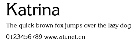 Katrina.ttf字體轉換器圖片