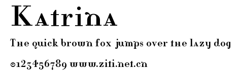 Katrina.ttf字體轉換器圖片