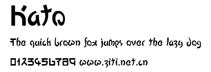 Kato.ttf字體轉換器圖片