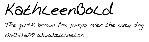 KathleenBold.ttf字體轉換器圖片