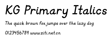 KG Primary Italics.ttf字體轉換器圖片