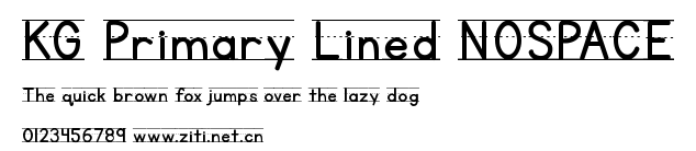 KG Primary Lined NOSPACE.ttf字體轉換器圖片