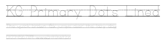 KG Primary Dots Lined.ttf字體轉換器圖片