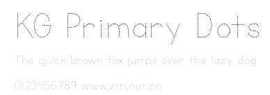 KG Primary Dots.ttf字體轉換器圖片
