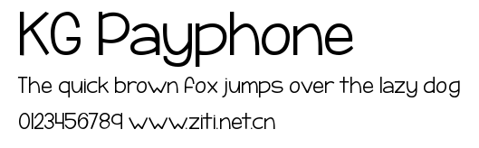 KG Payphone.ttf字體轉換器圖片
