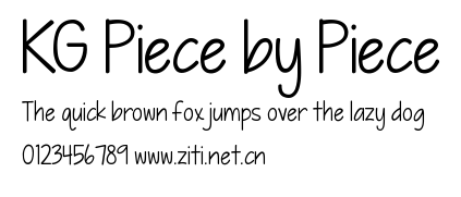 KG Piece by Piece.ttf字體轉換器圖片