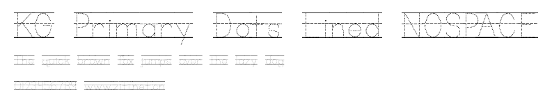 KG Primary Dots Lined NOSPACE.ttf字體轉換器圖片