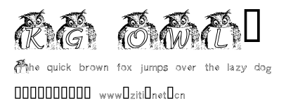 KG OWL2.ttf字體轉換器圖片