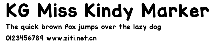 KG Miss Kindy Marker.ttf字體轉換器圖片