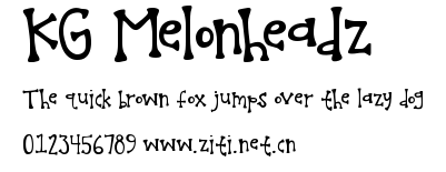 KG Melonheadz.ttf字體轉換器圖片