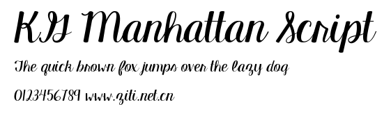 KG Manhattan Script.ttf字體轉換器圖片