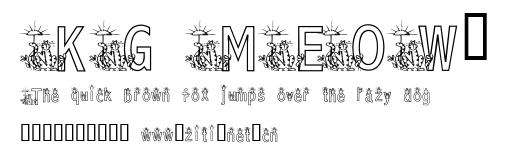 KG MEOW2.ttf字體轉換器圖片