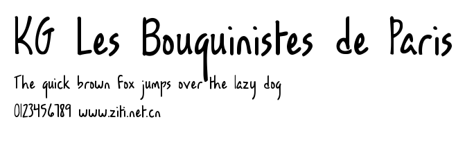 KG Les Bouquinistes de Paris.ttf字體轉換器圖片