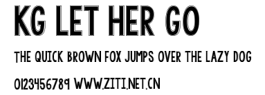 KG LET HER GO.ttf字體轉換器圖片