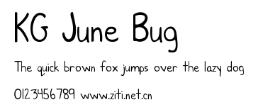 KG June Bug.ttf字體轉換器圖片
