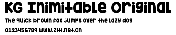 KG Inimitable Original.ttf字體轉換器圖片