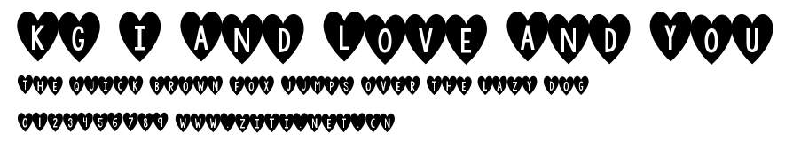KG I And Love And You.ttf字體轉換器圖片