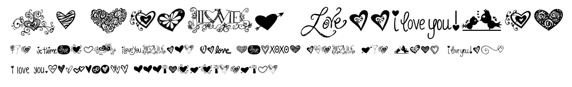 KG Heart Doodles.ttf字體轉換器圖片