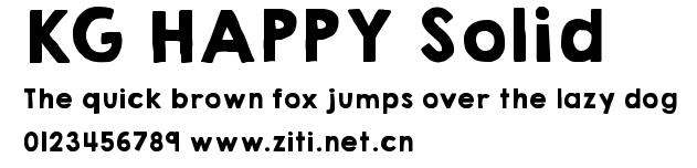 KG HAPPY Solid.ttf字體轉換器圖片
