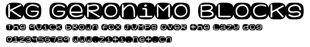 KG Geronimo Blocks.ttf字體轉換器圖片