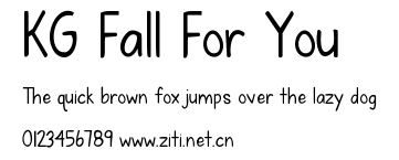 KG Fall For You.ttf字體轉換器圖片