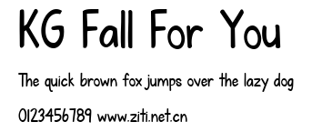KG Fall For You.ttf字體轉換器圖片