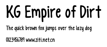 KG Empire of Dirt.ttf字體轉換器圖片