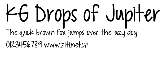 KG Drops of Jupiter.ttf字體轉換器圖片