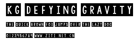 KG Defying Gravity.ttf字體轉換器圖片