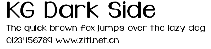 KG Dark Side.ttf字體轉換器圖片