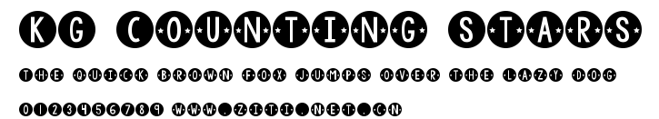 KG Counting Stars.ttf字體轉換器圖片