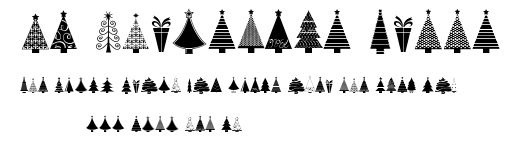 KG Christmas Trees.ttf字體轉換器圖片