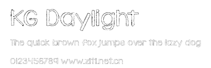 KG Daylight.ttf字體轉換器圖片