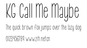 KG Call Me Maybe .ttf字體轉換器圖片
