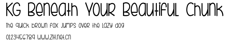 KG Beneath Your Beautiful Chunk.ttf字體轉換器圖片