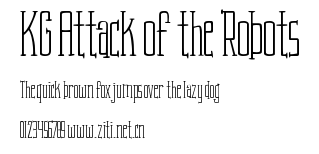 KG Attack of the Robots.ttf字體轉換器圖片