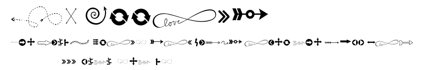 KG Arrows.ttf字體轉換器圖片