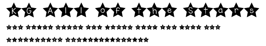 KG All of the Stars.ttf字體轉換器圖片