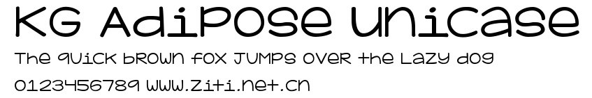 KG Adipose Unicase.ttf字體轉換器圖片
